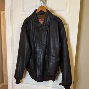 Vintage Brown Leather Jacket